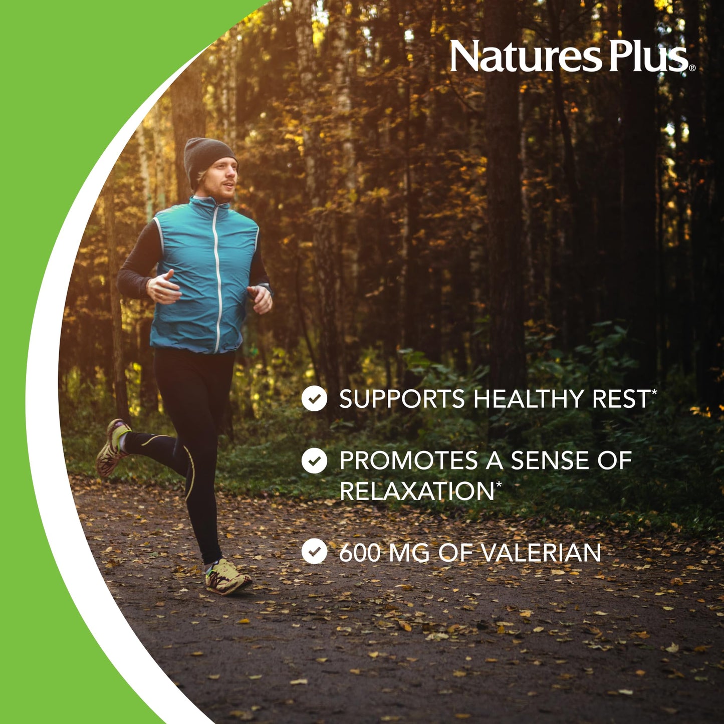 NaturesPlus Herbal Actives Valerian 600mg Extended Release 30 Tablets