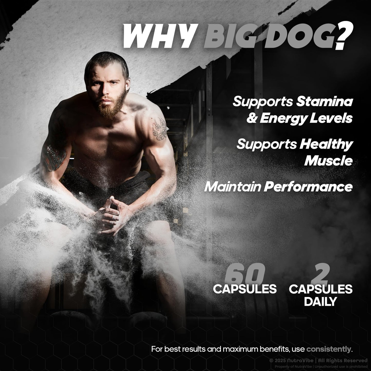NutraVibe Big Dog Total 60 Capsules