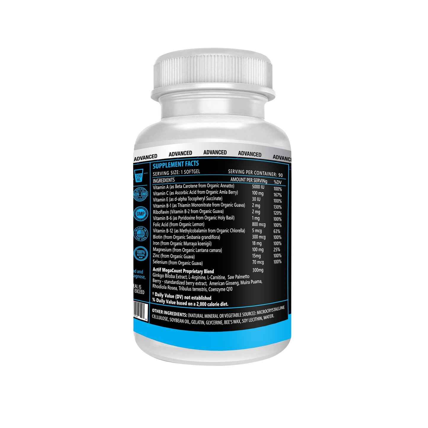 ACTIF MegaCount for Men Softgel 90 Count