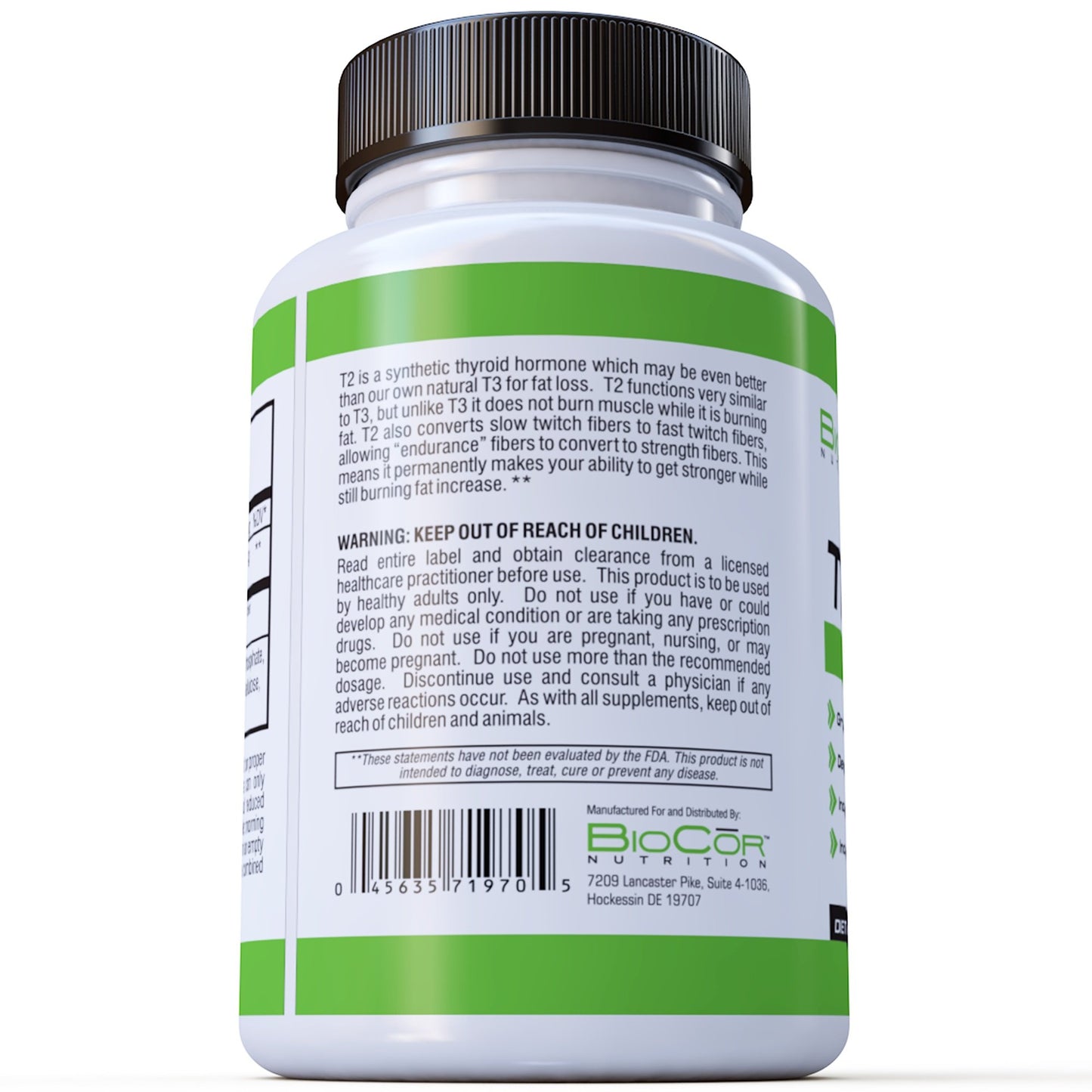 Thyro-T2 BioCor Nutrition Thyro-T2 Thyroid Hormone Fat Burner Supplement Capsule 60