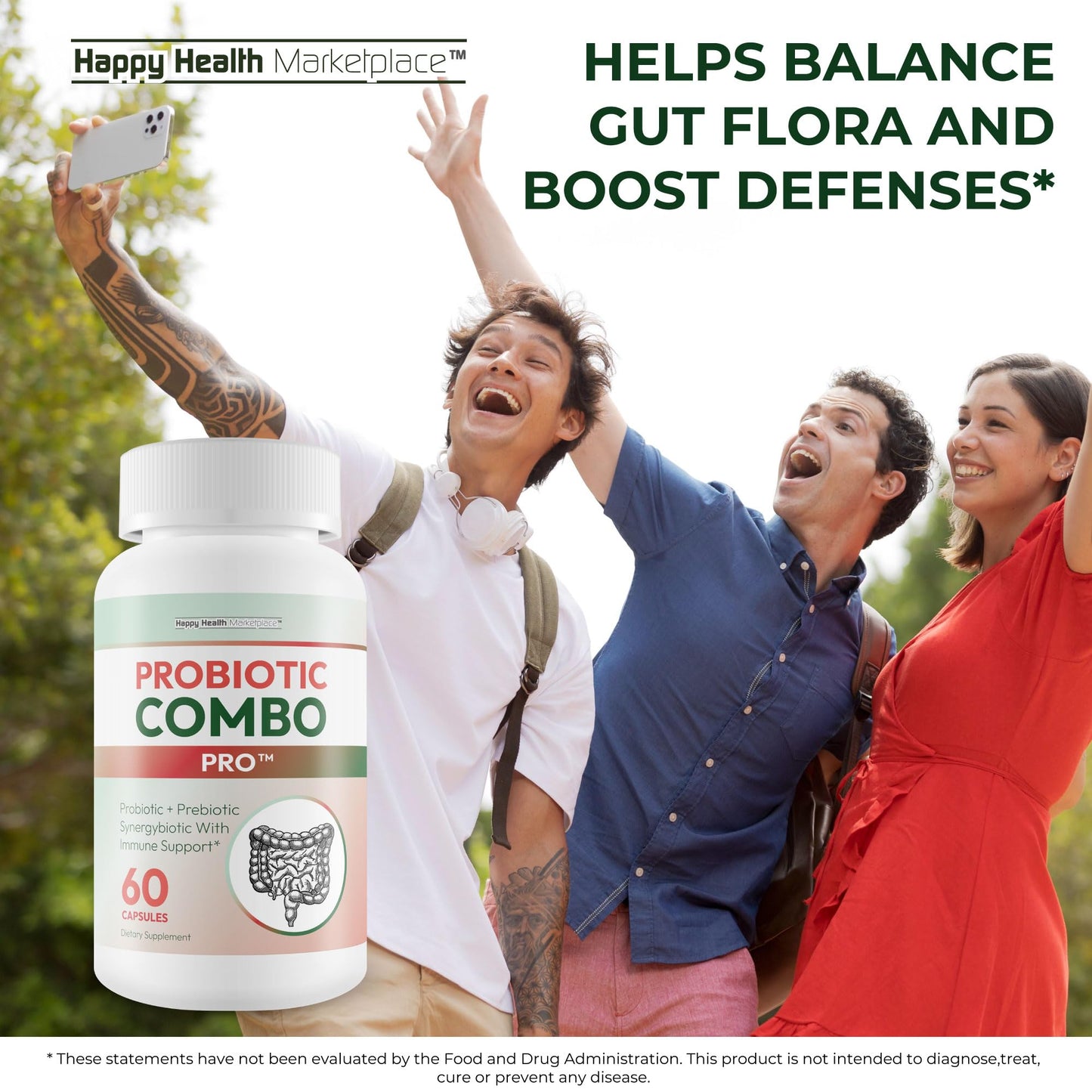 Happy Health Marketplace Probiotic Combo Pro Capsules 60