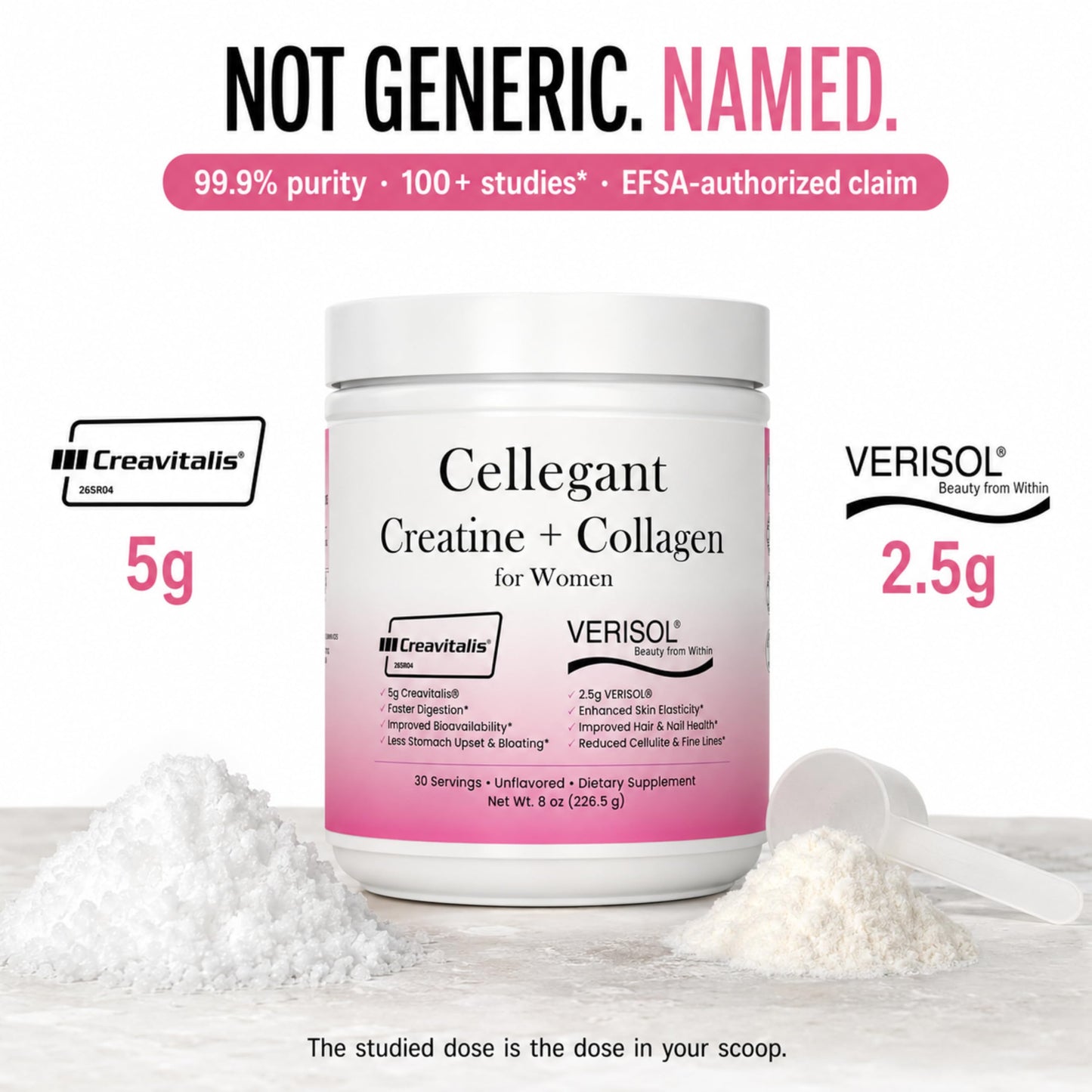 Cellegant Creatine Powder 8 Ounce