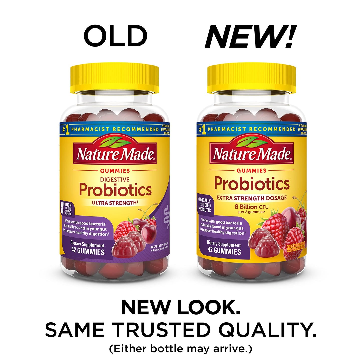 Nature Made Probiotics Extra Strength Dosage Gummies 42 Count