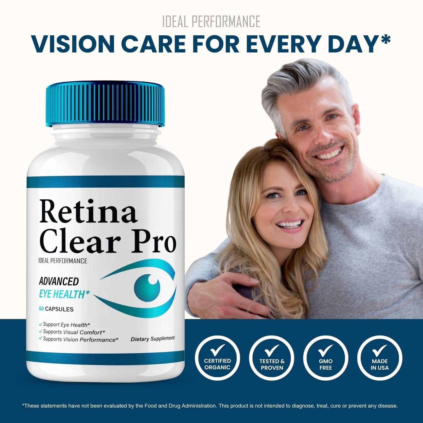 IDEAL PERFORMANCE Retina Clear Eye Supplement 180 Capsules