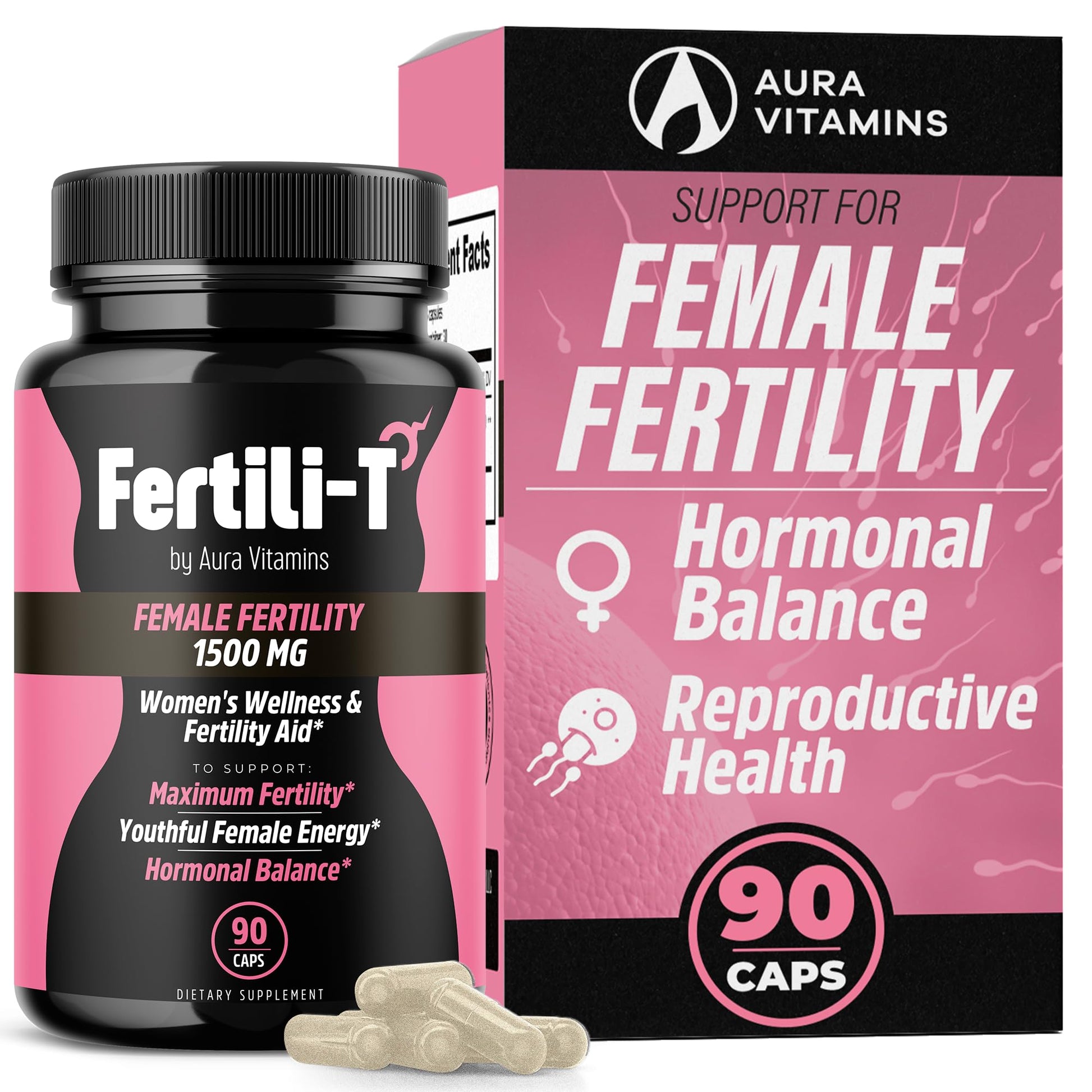 AURA VITAMINS Fertili-t Female Capsule 90 Count