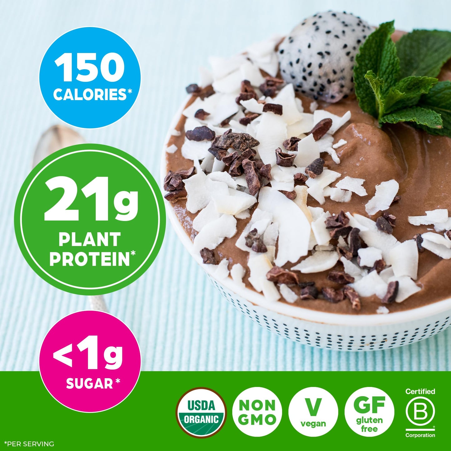 Orgain Organic Vegan Protein Powder Creamy Chocolate Fudge, 16.3 Servings