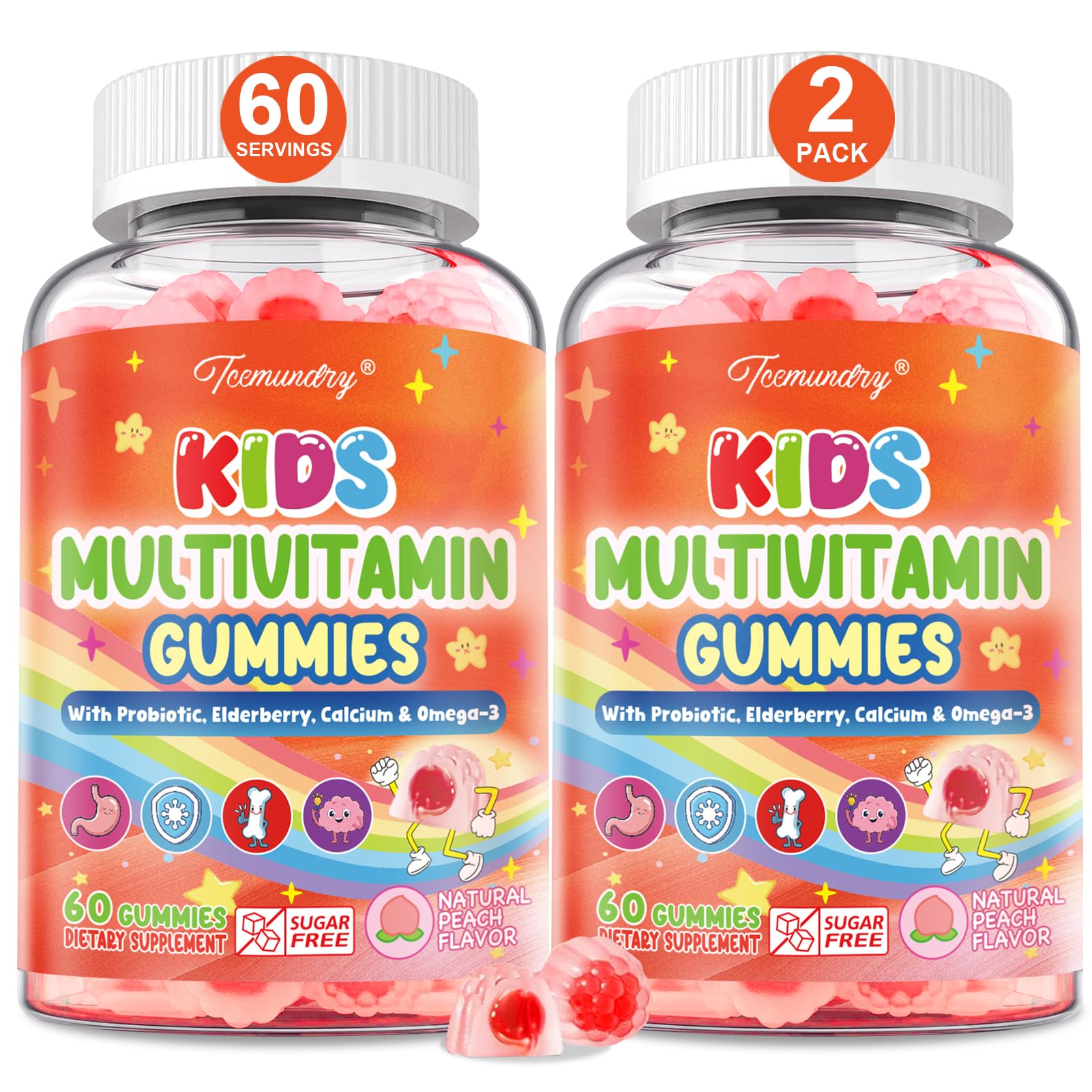 Tcemundry Kids Multivitamin Gummies 120 Gummies