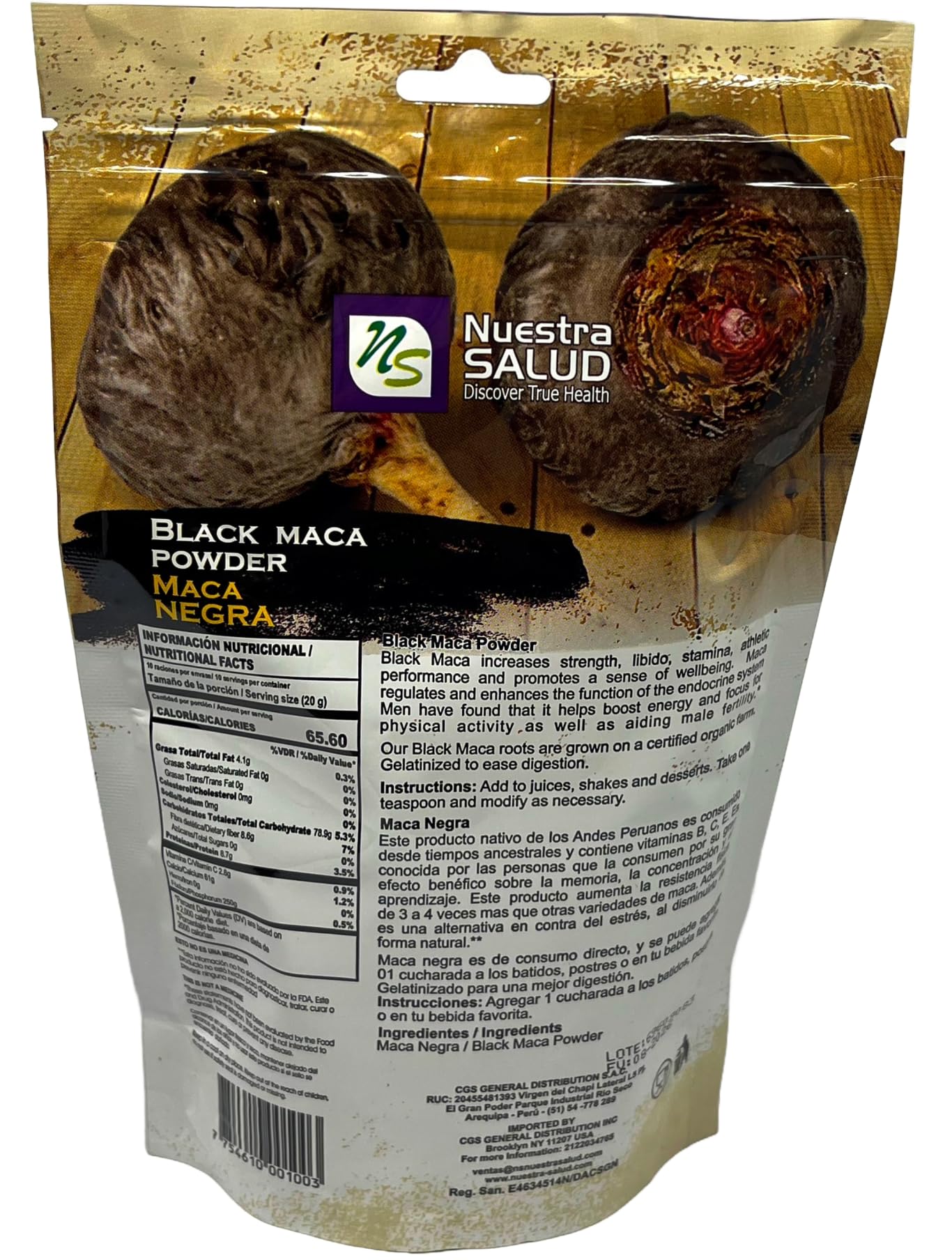 Generic Black Maca Root Powder 14.11 oz