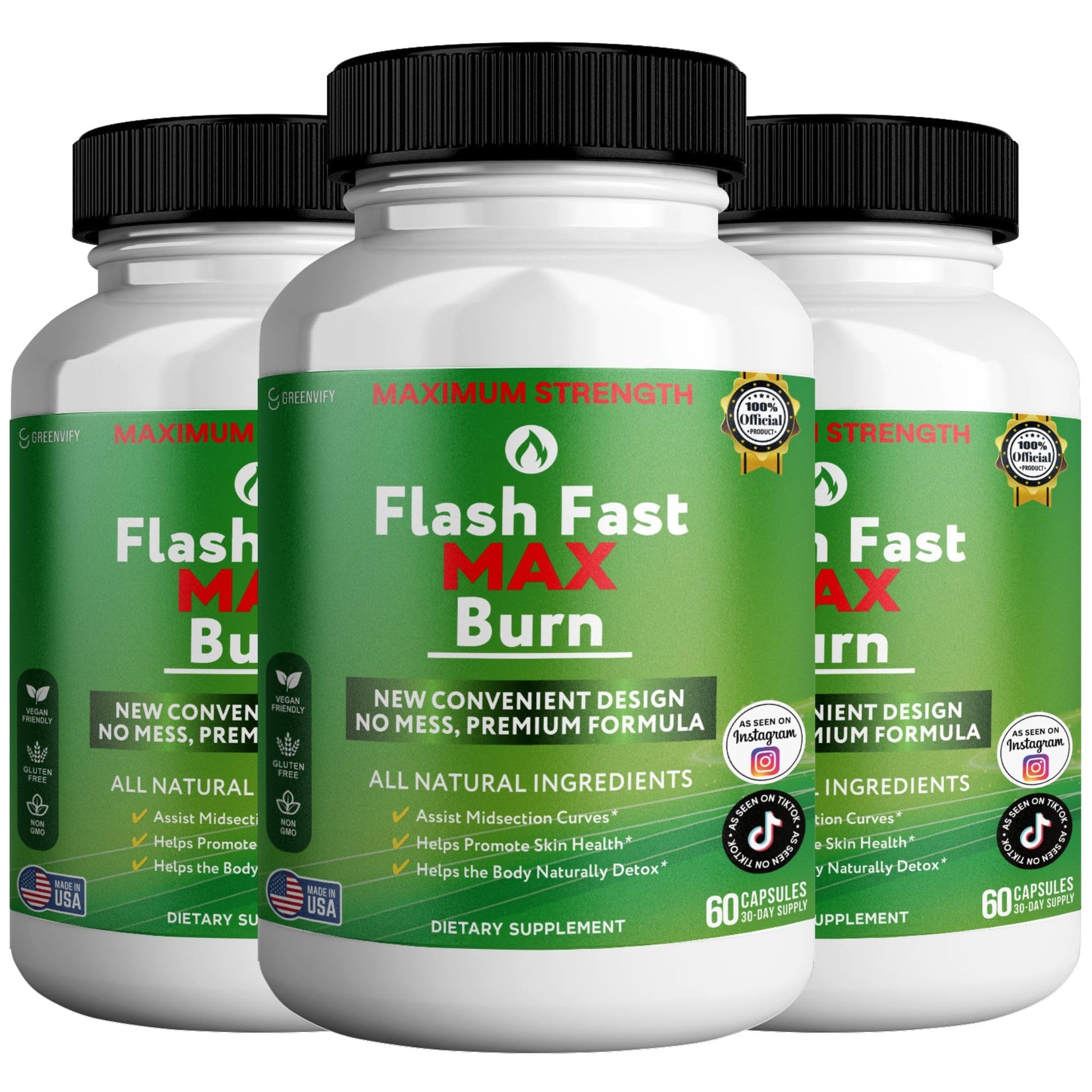GREENVIFY Flash Fast Max Supplement Capsules 60
