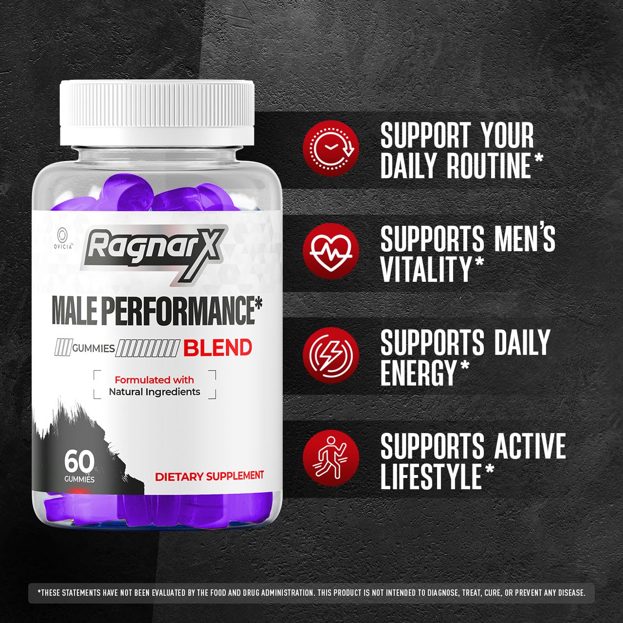 OVICIA RagnarX Gummies Gummy 60 Count
