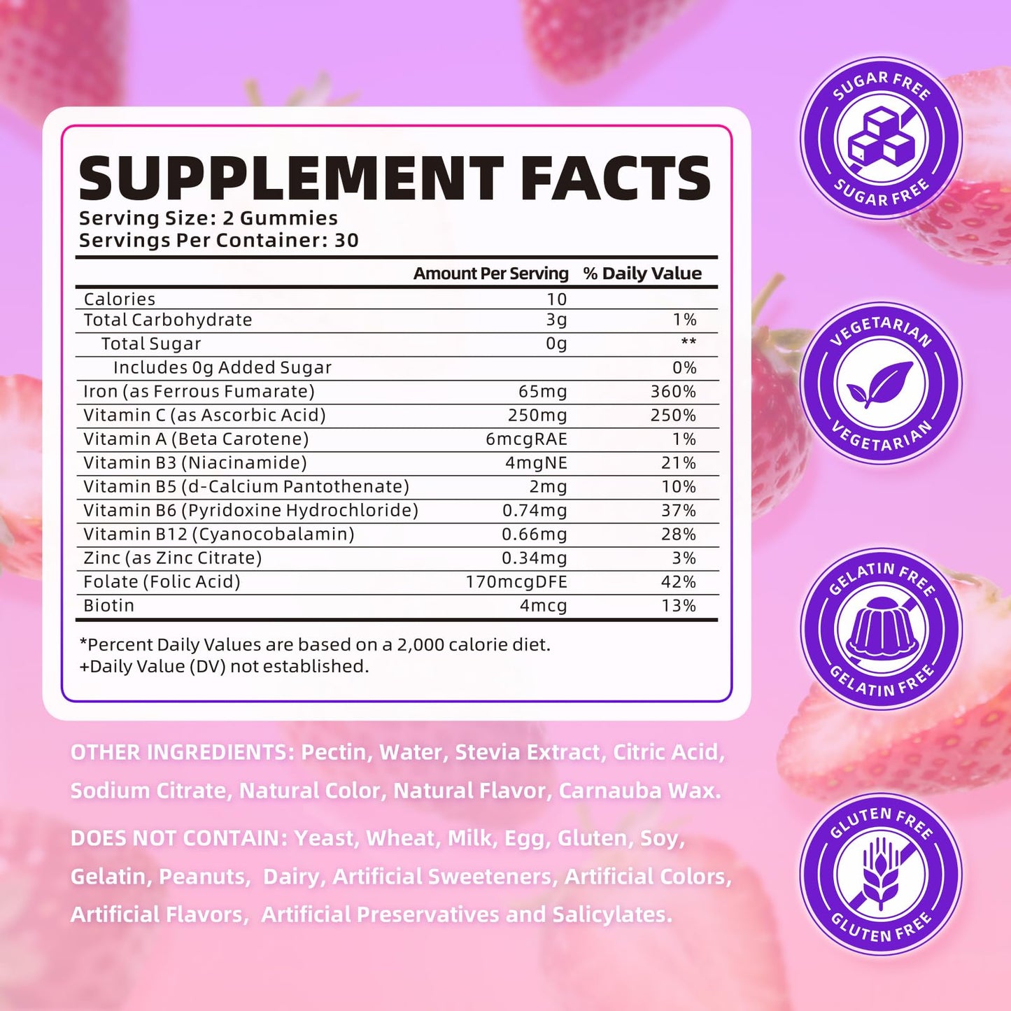 softbear Iron Gummies Gummy 60 Count