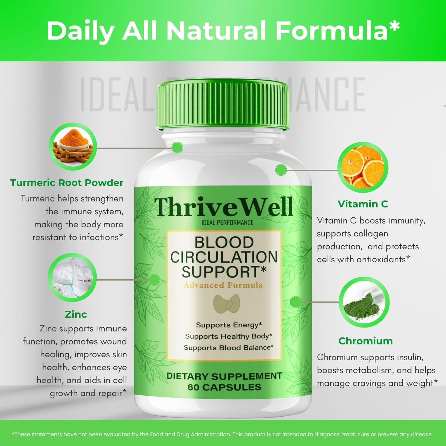 Ideal Performance Thrive Well Capsules Advanced Blood Formula 60 Capsules