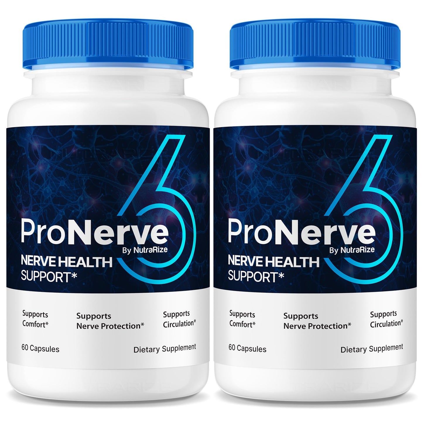 NutraRize ProNerve6 Neuropathy Nerve Support Supplement Capsules, 120 Capsules