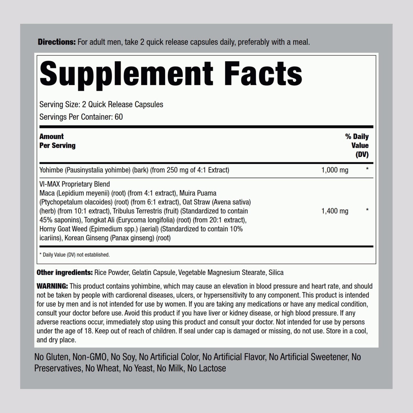Piping Rock Vi-Max 120 Capsules