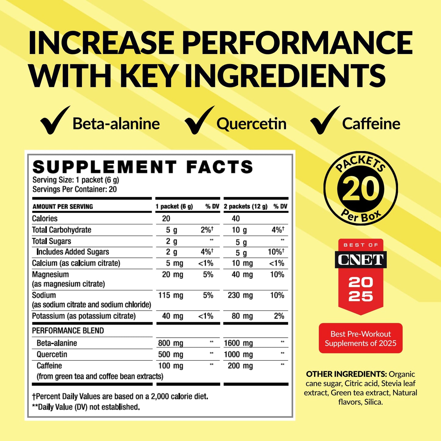 BODi Energize Pre Workout Powder, 20 Servings