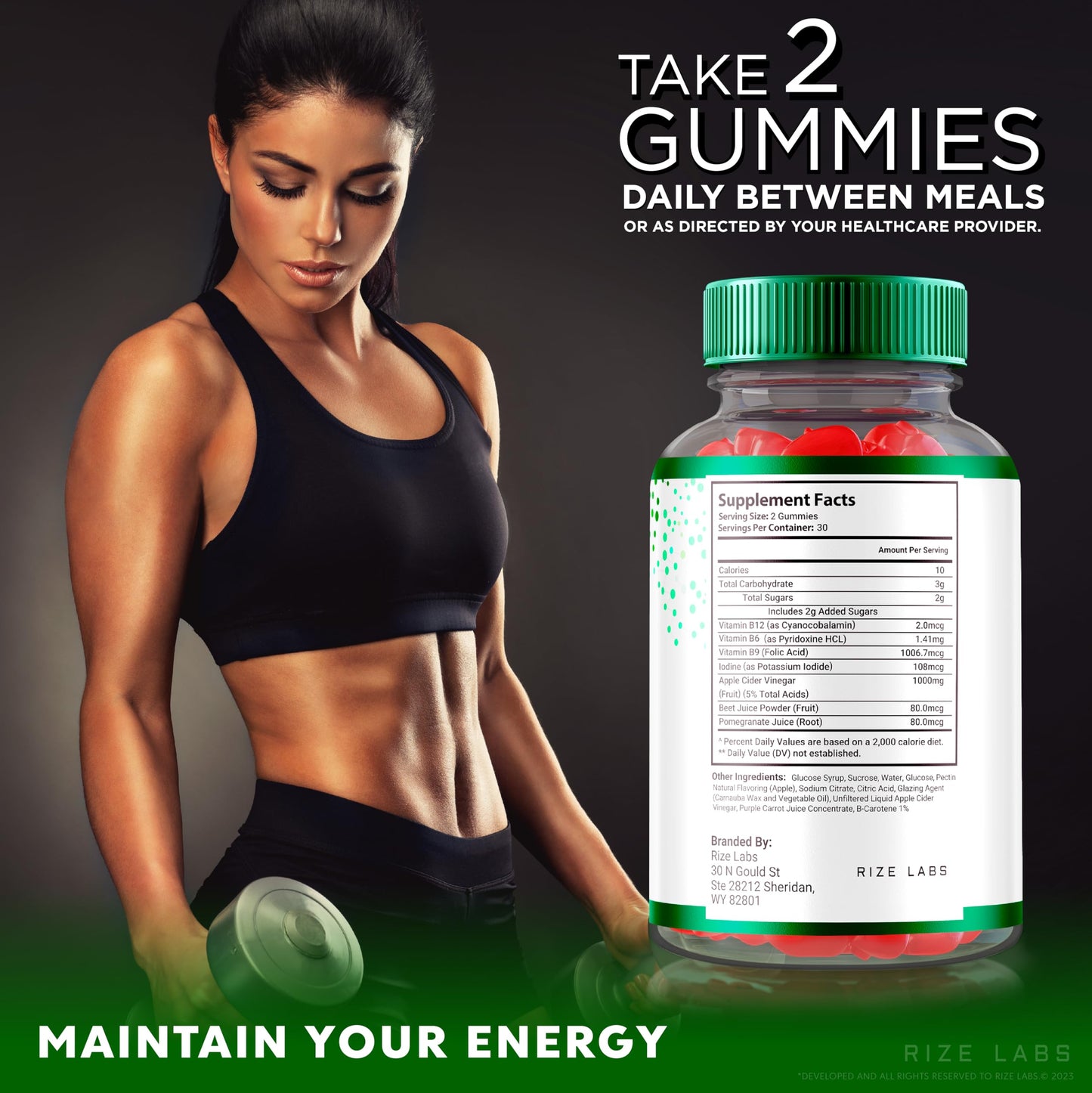 Rize Labs Puradrop Extra Power Gummies for Weight Loss Management, Extra Strength, Keto ACV (Apple Cider Vinegar) Gummy Supports Healthy Metabolism, 60 Gummies