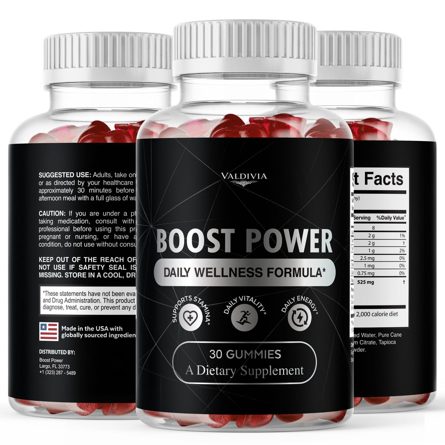 Valdivia Boost Power Gummies 30 Gummies