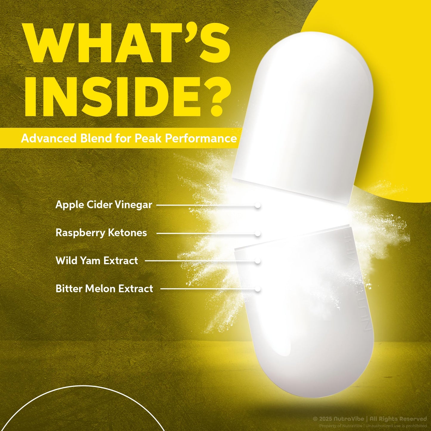 NutraVibe Energeia Premium Energy & Burner Formula Capsules 120