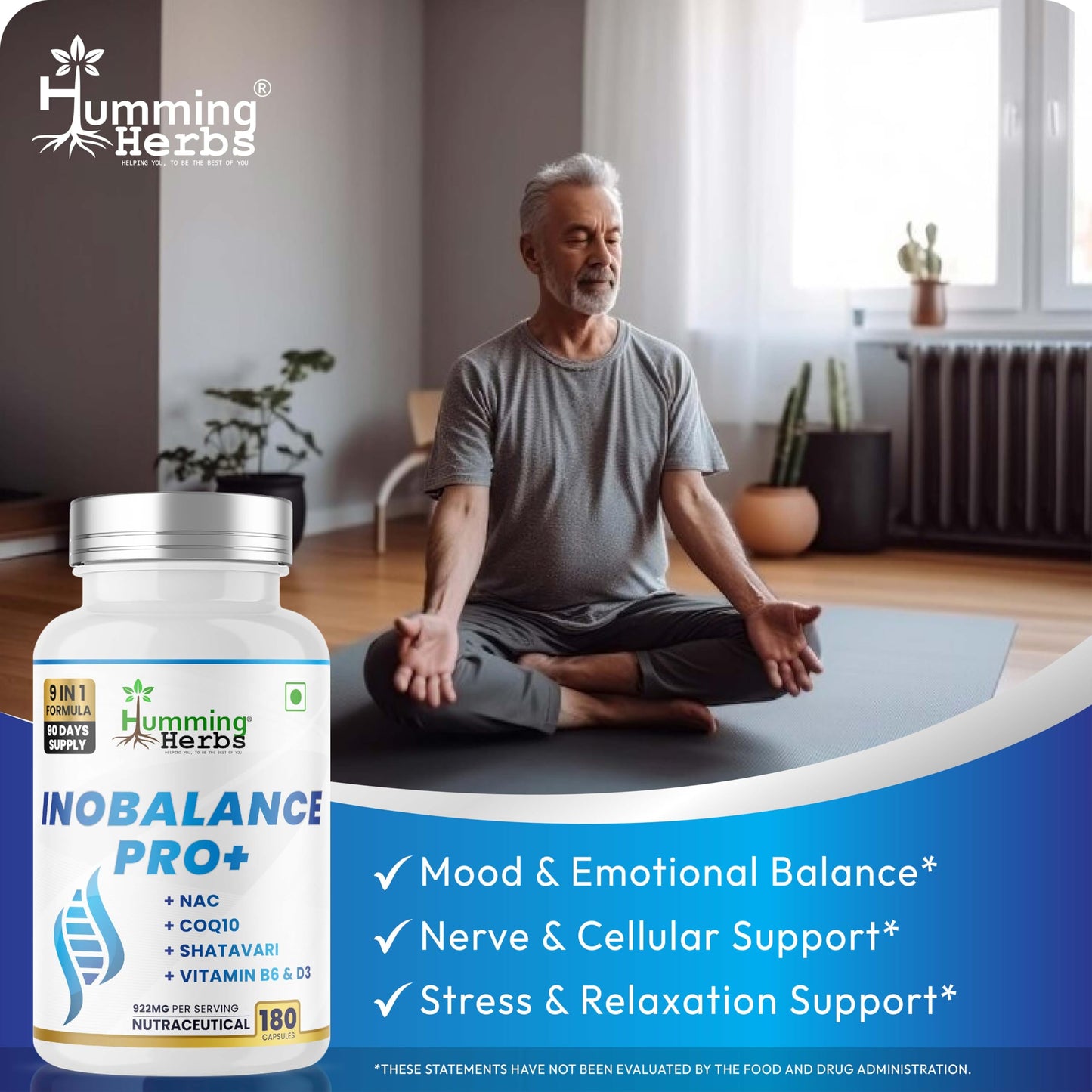Humming Herbs Inobalance Pro+ 180 Veg Capsules