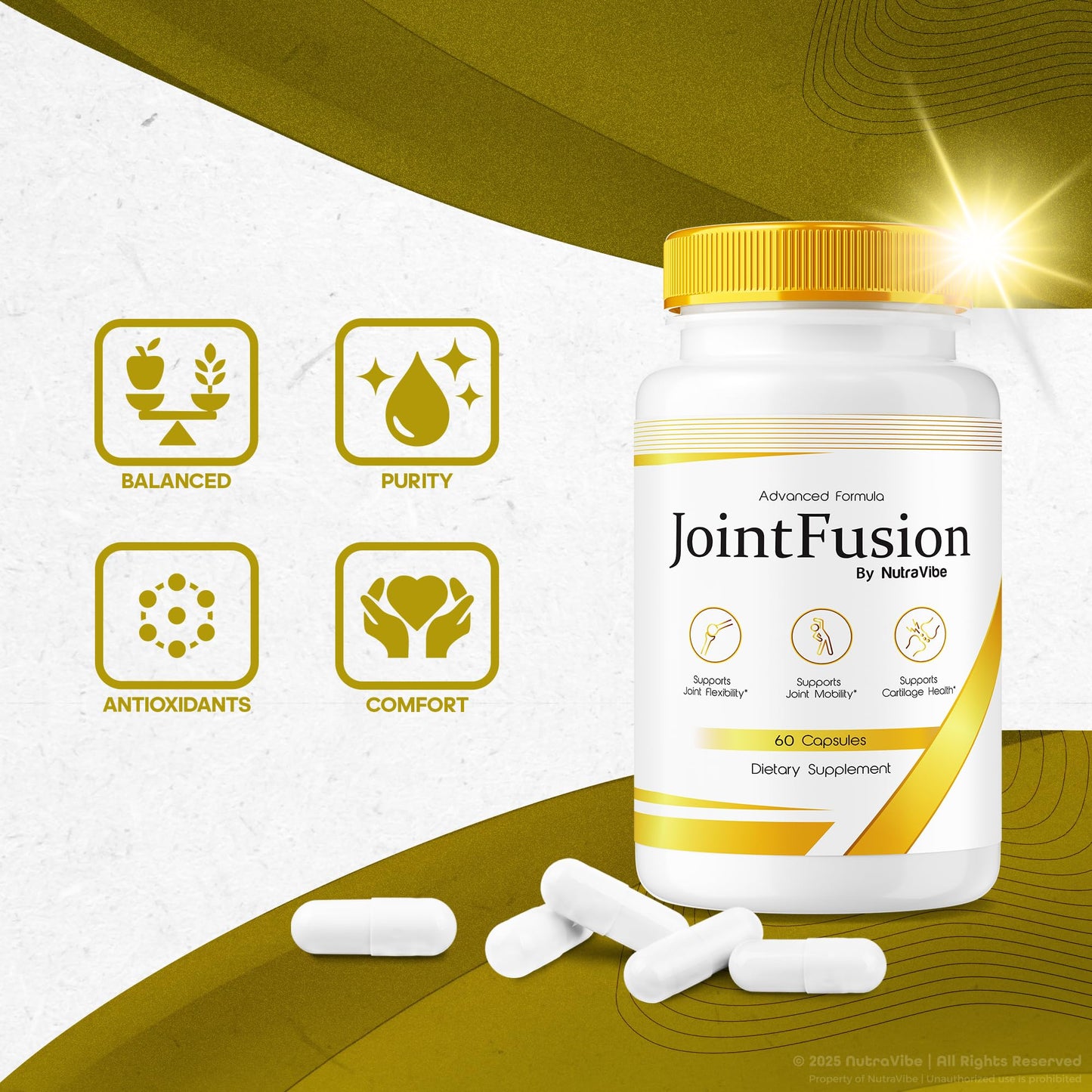 NutraVibe Joint Fusion Capsules, 120 Capsules