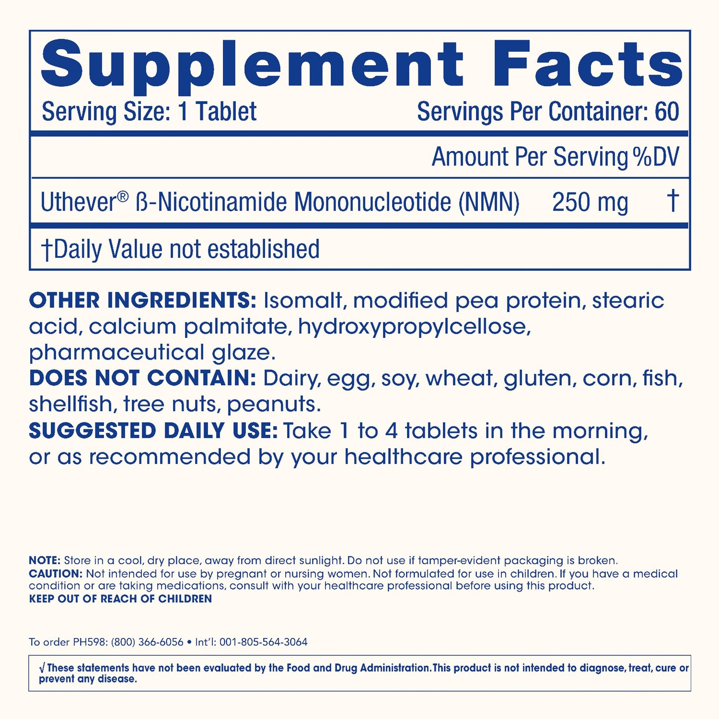ProHealth NMN Pro 250 Sustained Release 250 mg Tablet, 60 Tablets