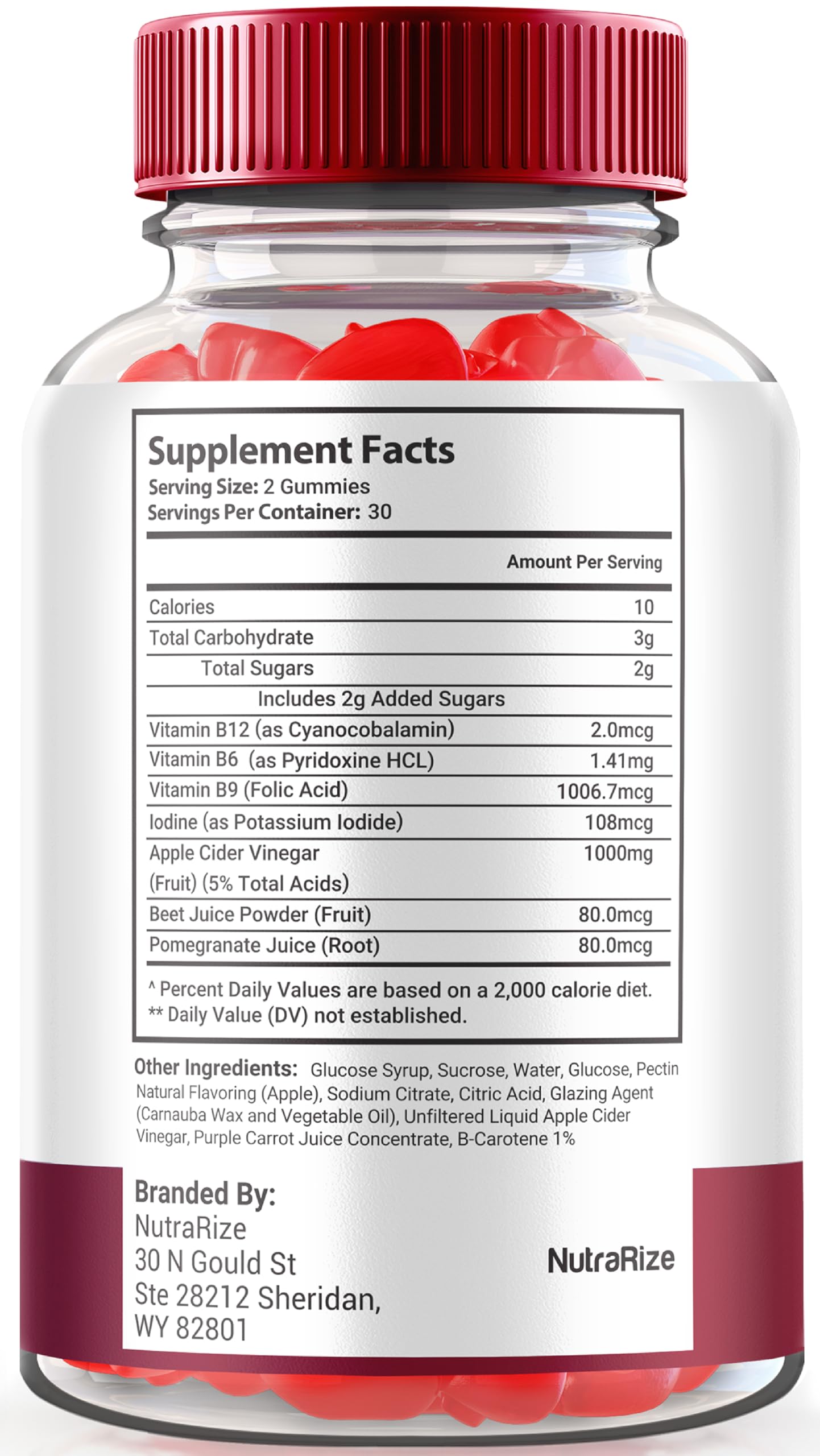 NutraRize Ketologenic Keto ACV Gummies 120 Gummies