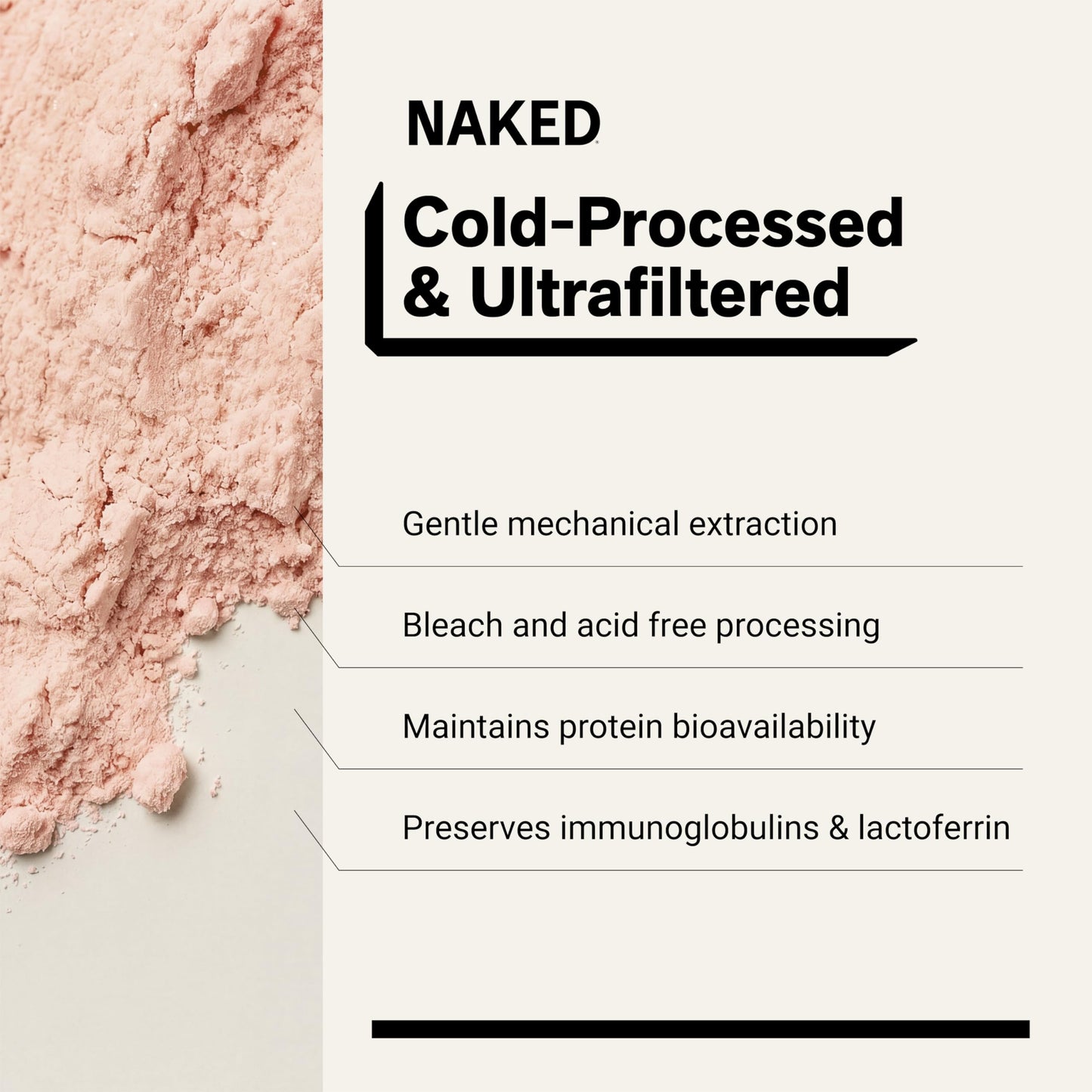 NAKED Strawberry Whey Protein Powder 32 Servings