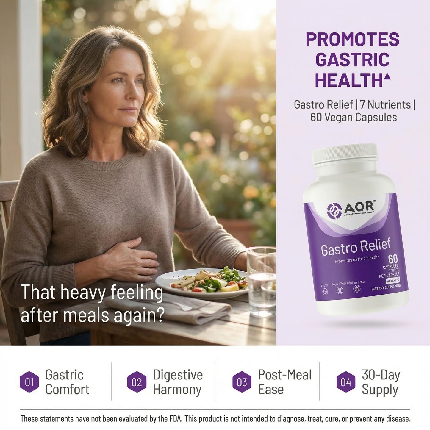 AOR Gastro Relief Capsule, 60 Capsules
