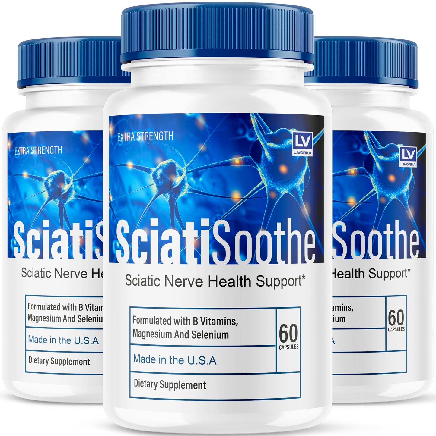 LIVORKA Sciatic Soothe, 180 Capsules