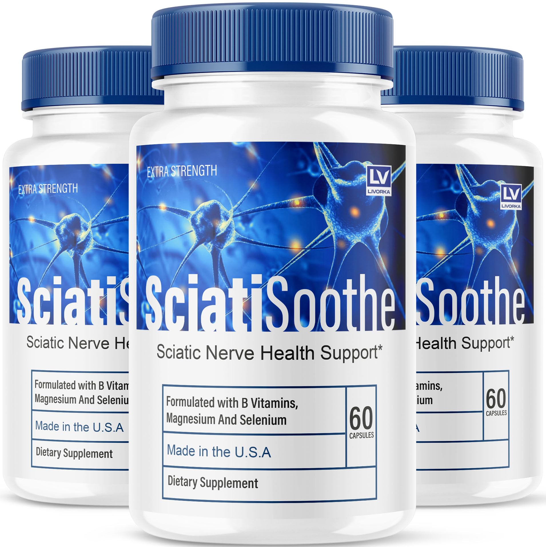 LIVORKA Sciatic Soothe, 180 Capsules
