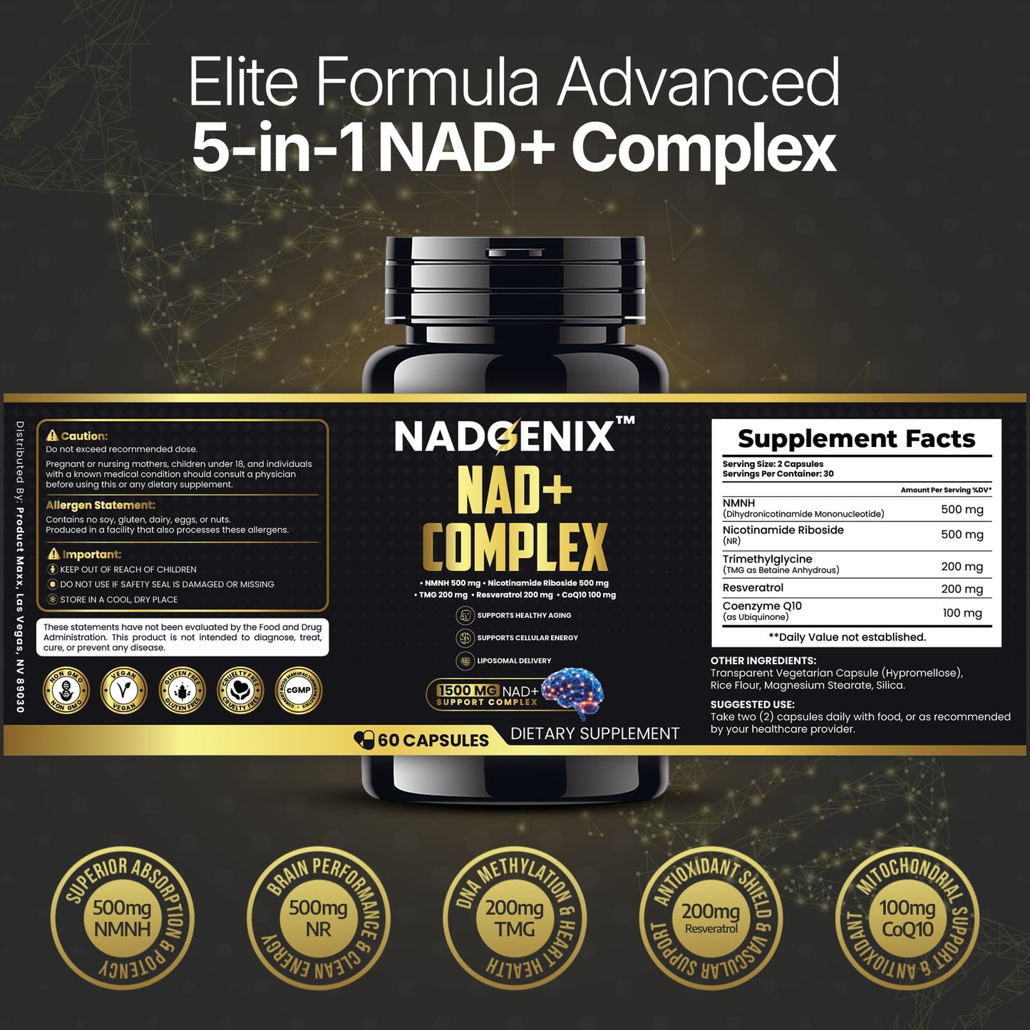 Product Maxx NADGENIX NAD+ Supplement Powder 17.64