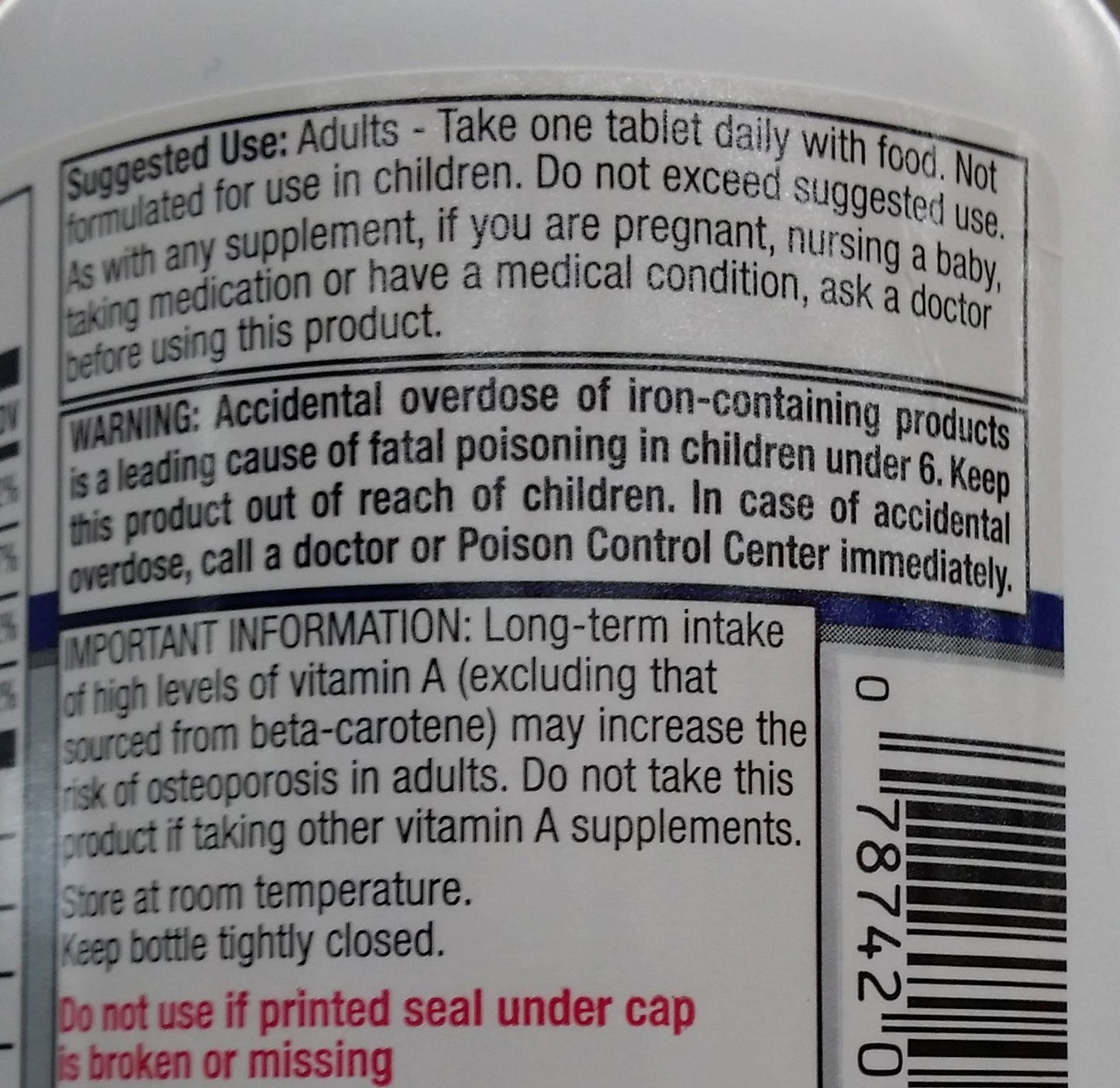 Equate Complete Multivitamin Women 50+ 100 Tablets