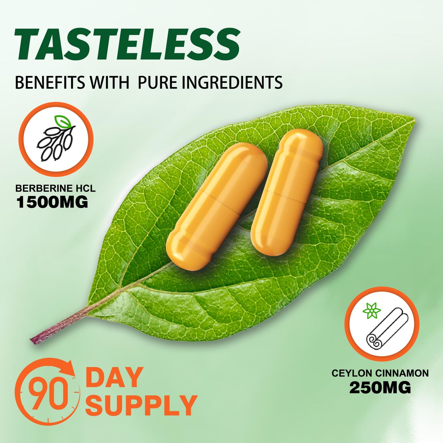 Manewu Berberine HCL 1500mg Complex Capsule, 180 Count