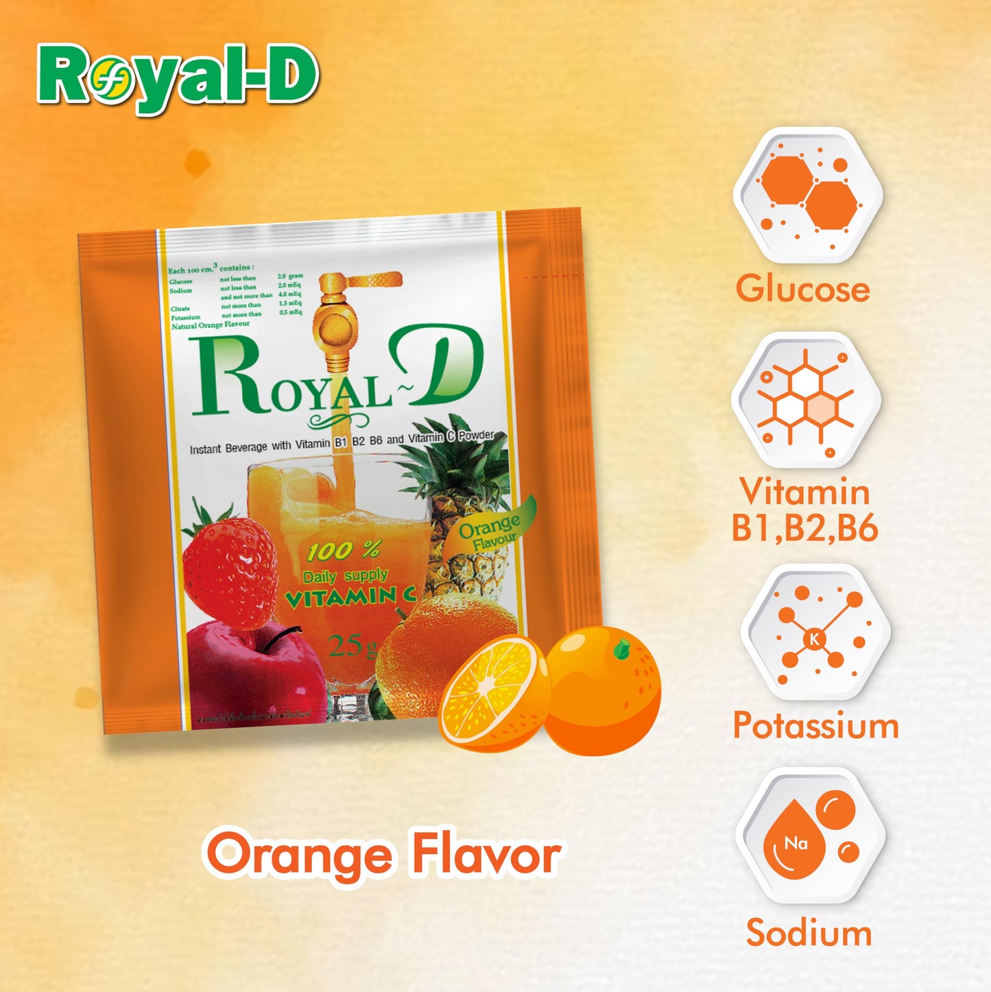 Royal-D Electrolyte Beverage Powder, 250 Servings