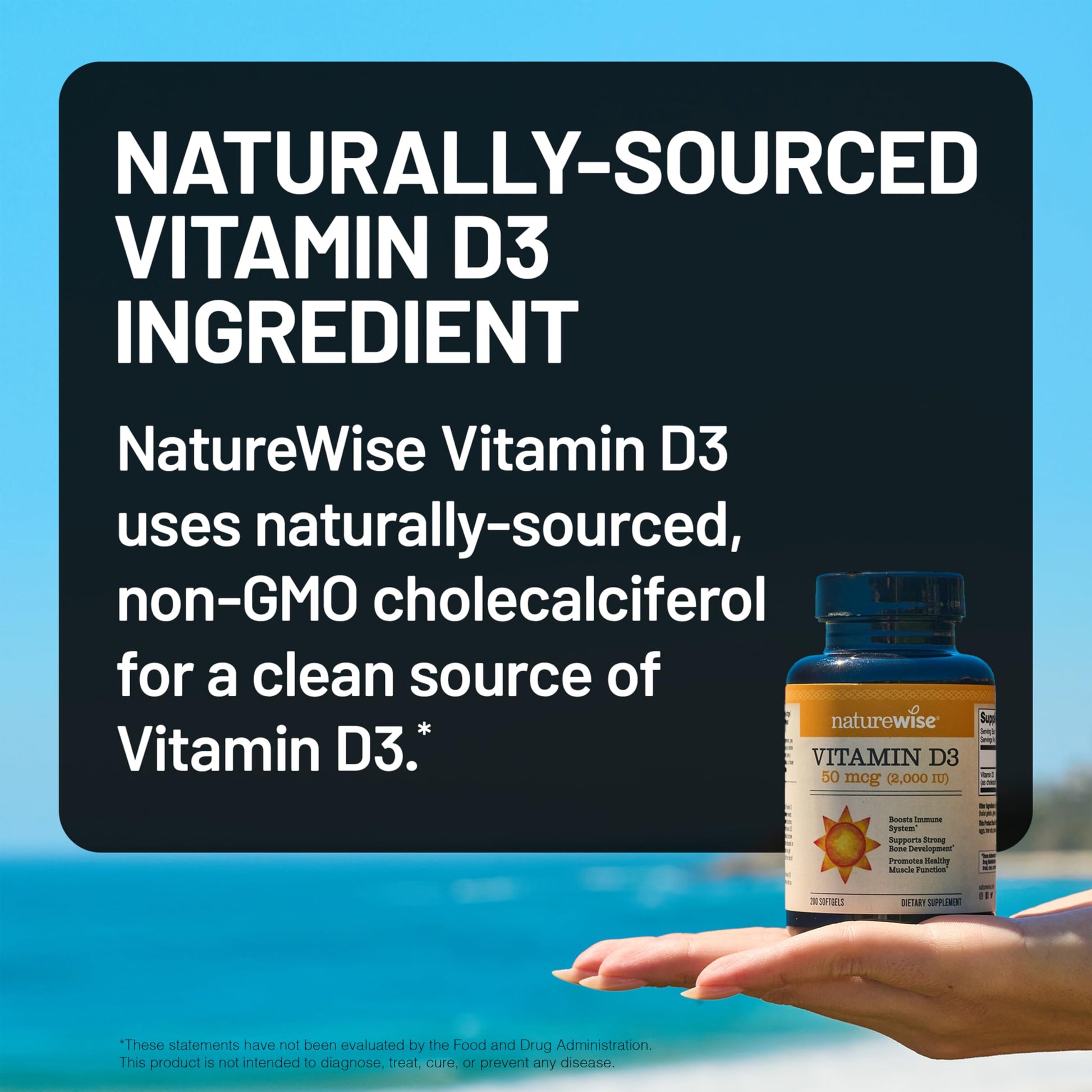 NatureWise Vitamin D3 2000iu (50 mcg) Softgels, 30 Count