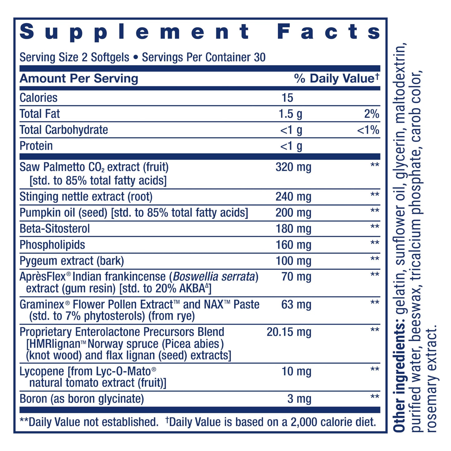 Life Extension Ultra Prostate Formula Softgel 60