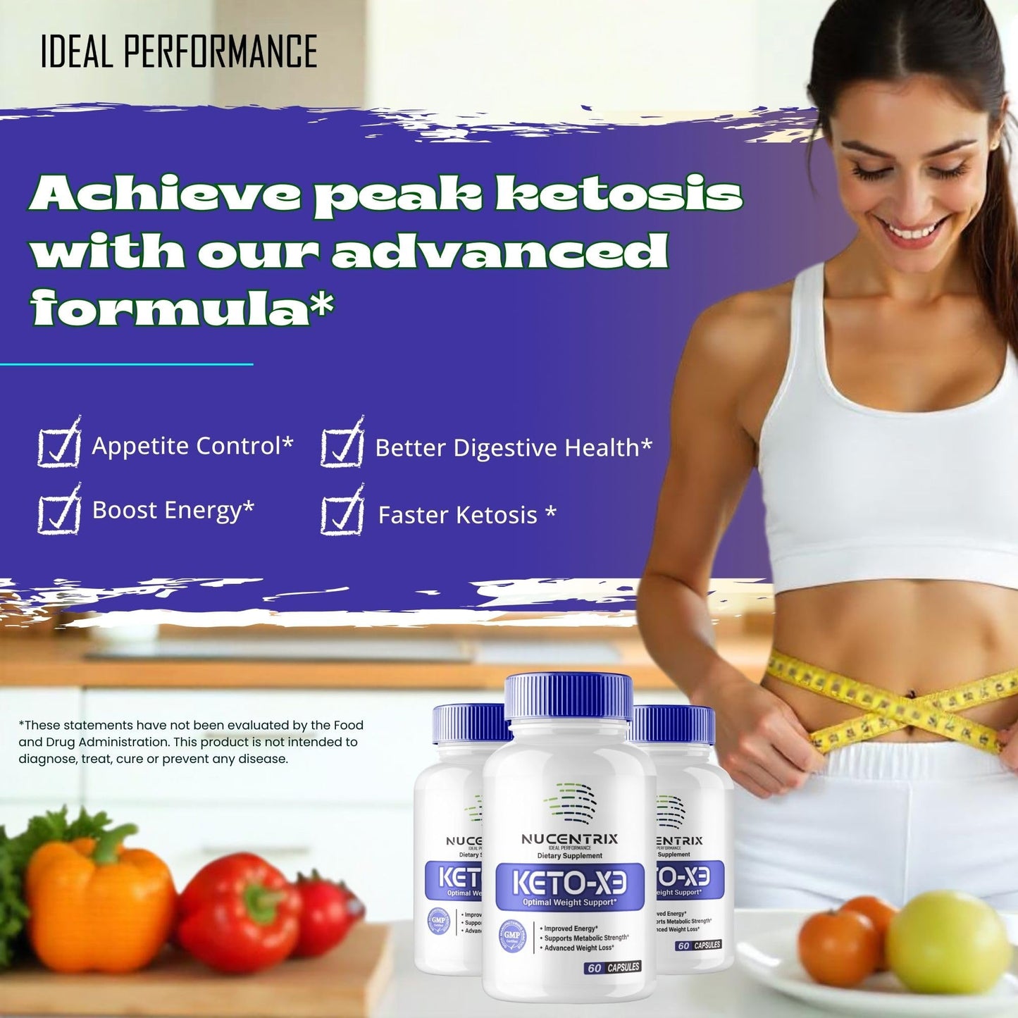 IDEAL PERFORMANCE Nucentrix Keto Capsules, 180 Capsules