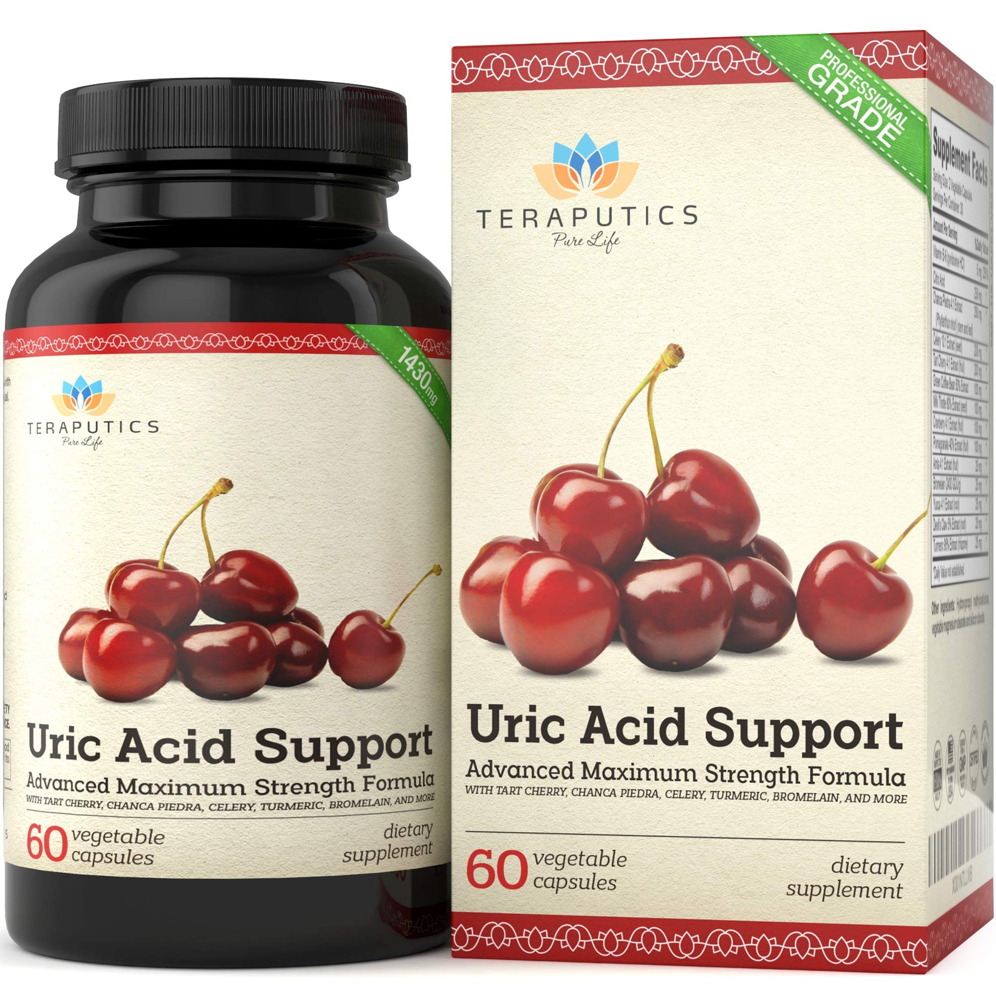 Teraputics Uric Acid Support Formula Capsule 60 Count