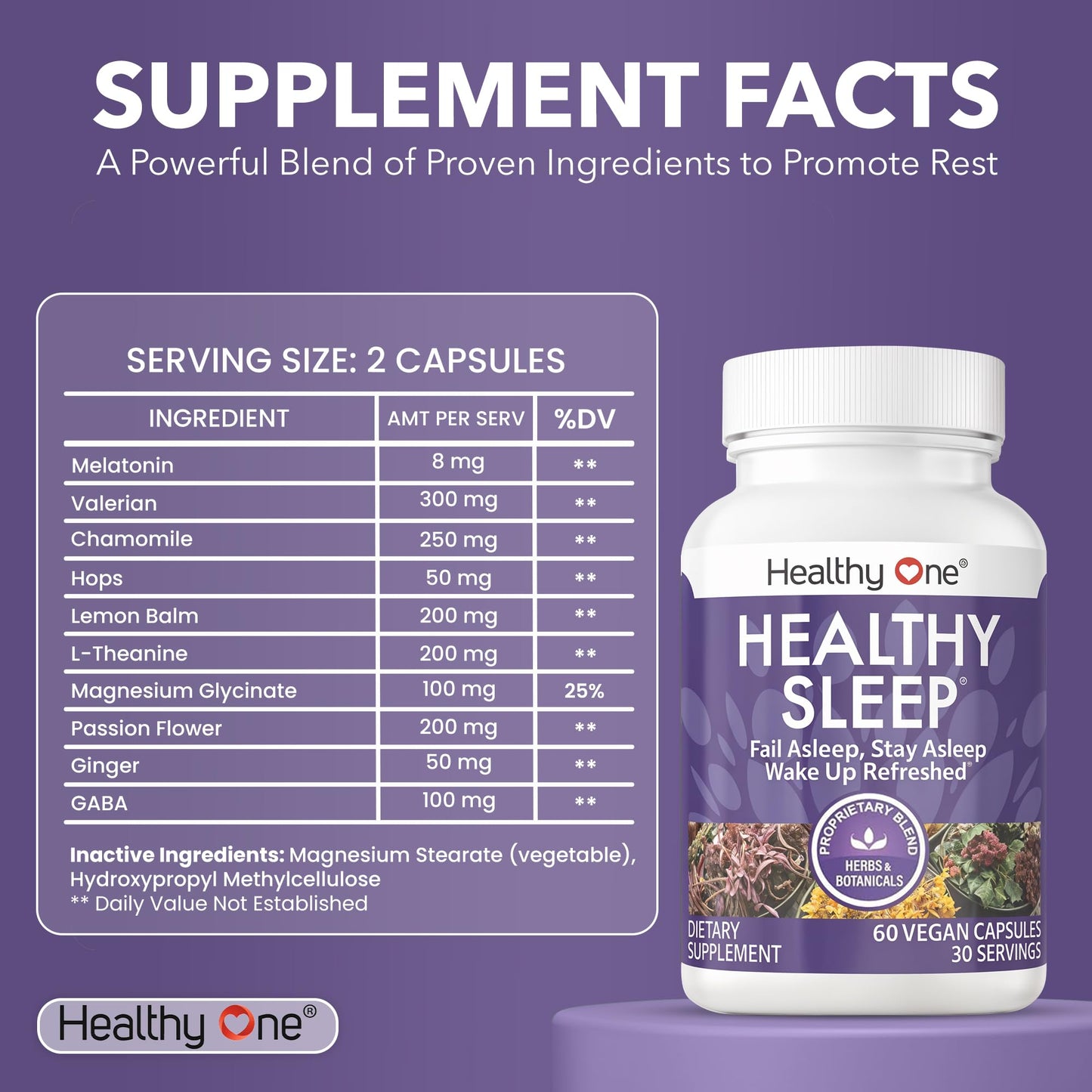 Healthy One Healthy Sleep Capsule, 120 Count