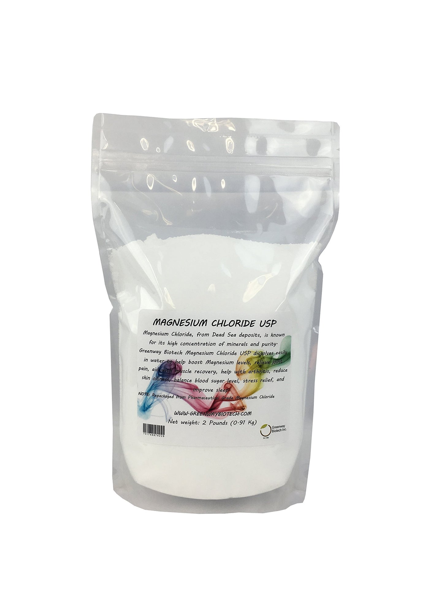 Greenway Biotech, Inc. Organic Magnesium Chloride USP Supplement Powder 32 Ounces