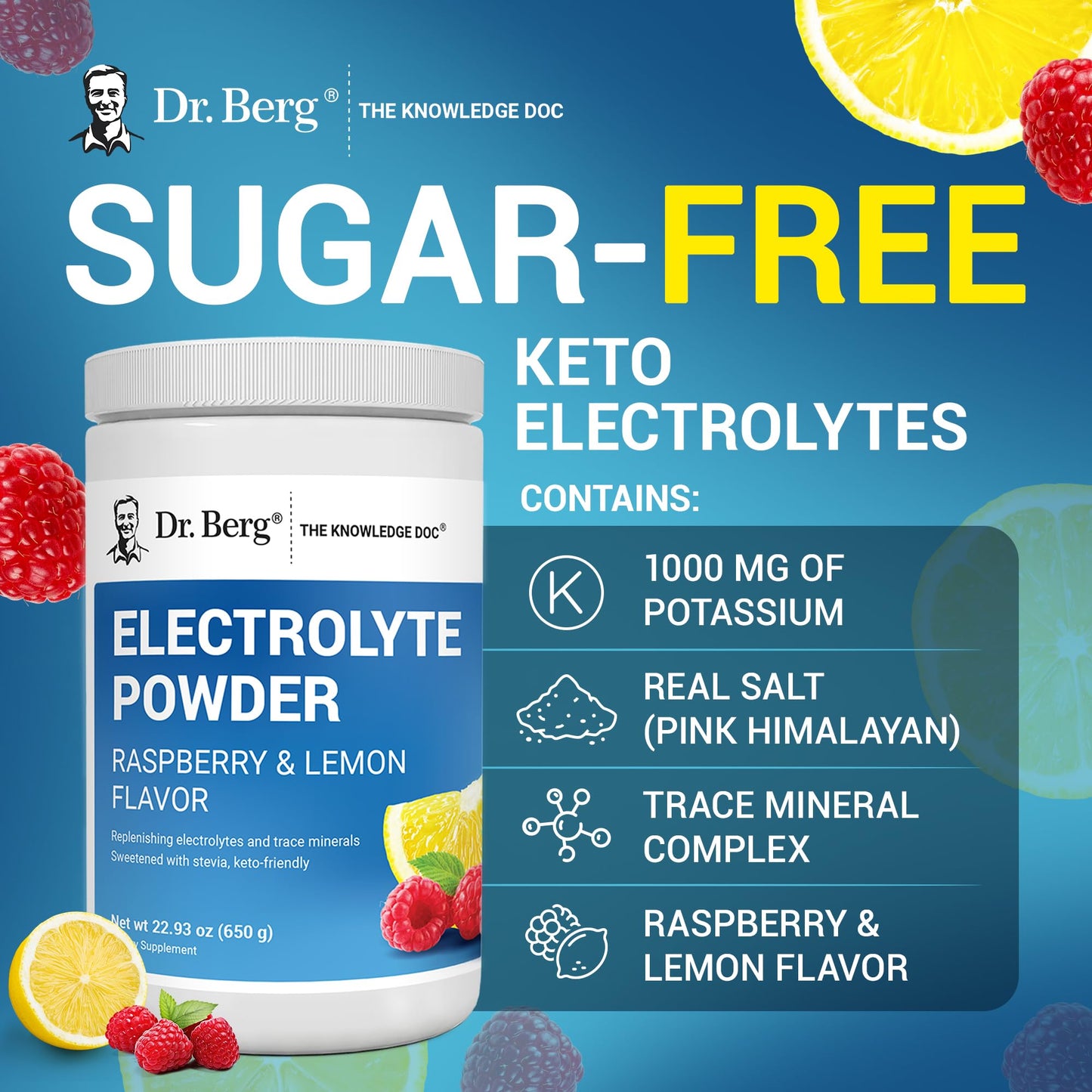 Dr. Berg Nutritionals Zero Sugar Hydration Keto Electrolyte Powder 23.28
