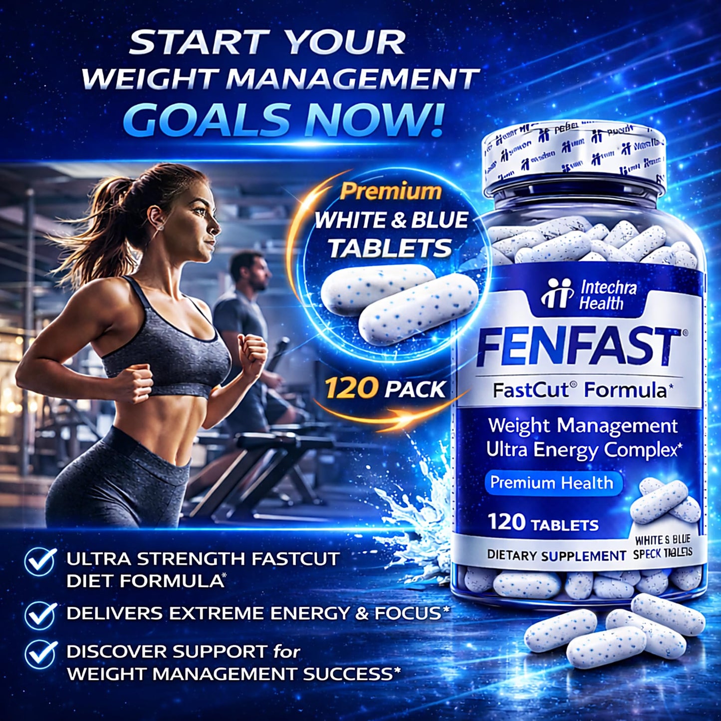 FASTCUT Thermogenic Diet Pills, 120 Tablets