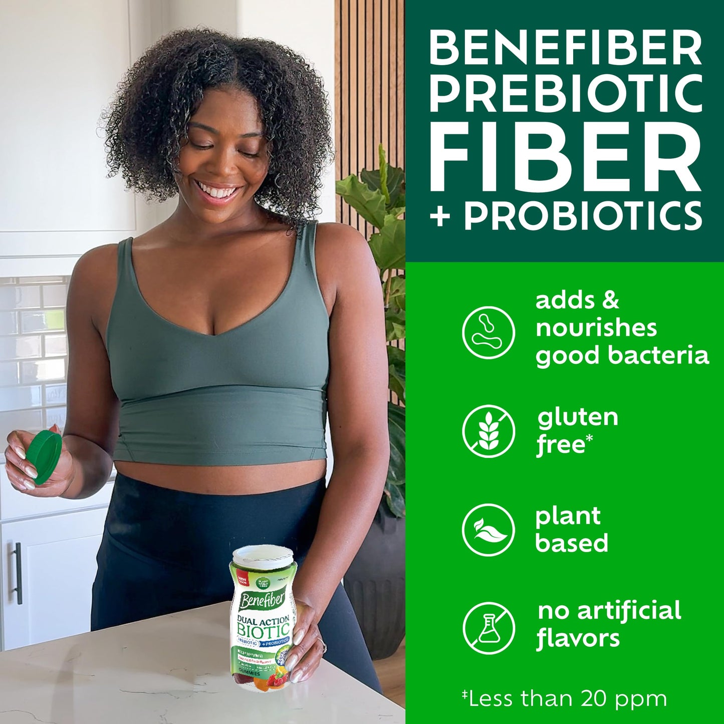 Benefiber Prebiotic Fiber Gummies, Assorted Fruit Flavor, 50 Count
