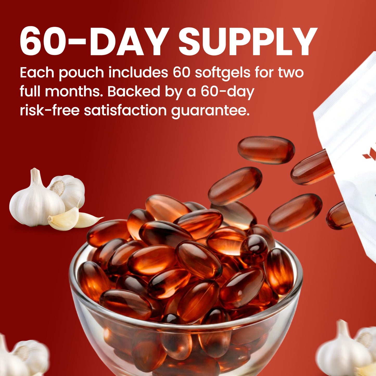 Resilia Odorless Aged Garlic Extract 1200 mg Capsules with CoQ10 Ubiquinol and Vitamin K2 (as MK-7), 20-Month Matured Garlic, 120 Capsules