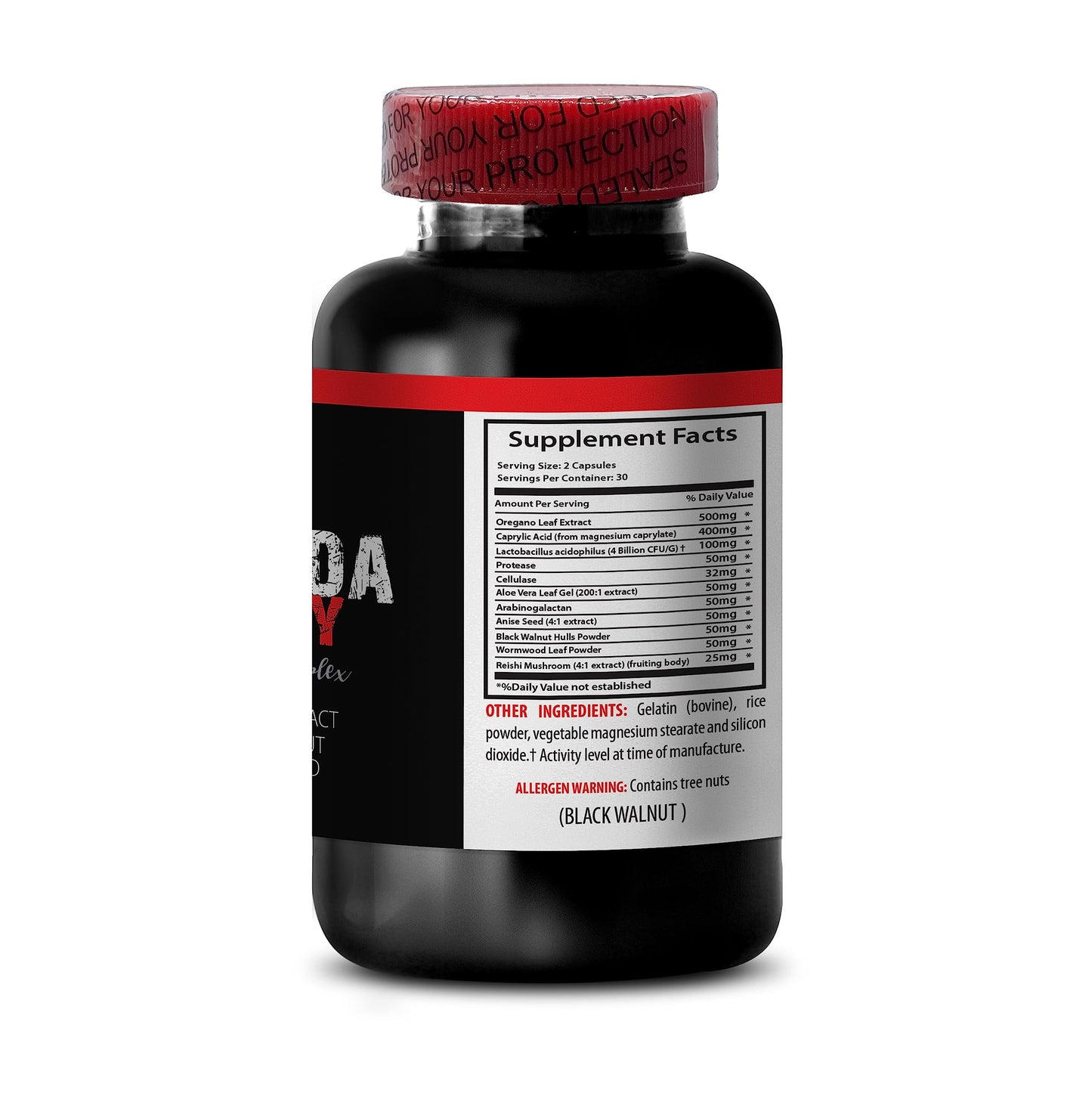 VIP VITAMINS Candida Away Complex Oregano Oil & Wormwood Capsules, Immune Support, 120 Capsules
