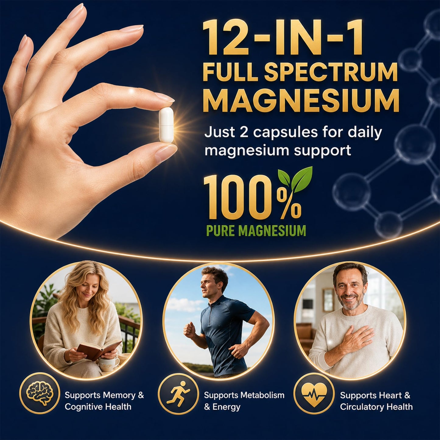 VCCVBB Magnesium Glycinate 500mg Capsule 120
