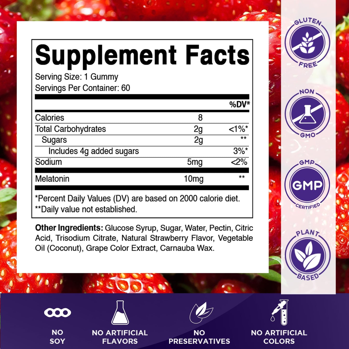 Vitamatic Melatonin 10 mg Gummies, 120 Count