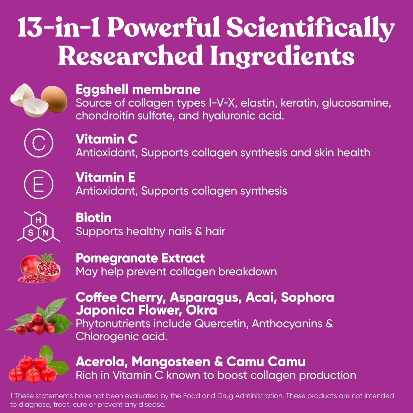 Eu Natural Move & Glow Collagen Pills for Women & Men - Vegetarian Multi-Collagen (Type I-V-X) with 9 Plant-based Superfoods for Skin Health & Joint Support - Biotin, Vitamin C, Vitamin E, 60 Vegetarian Capsules