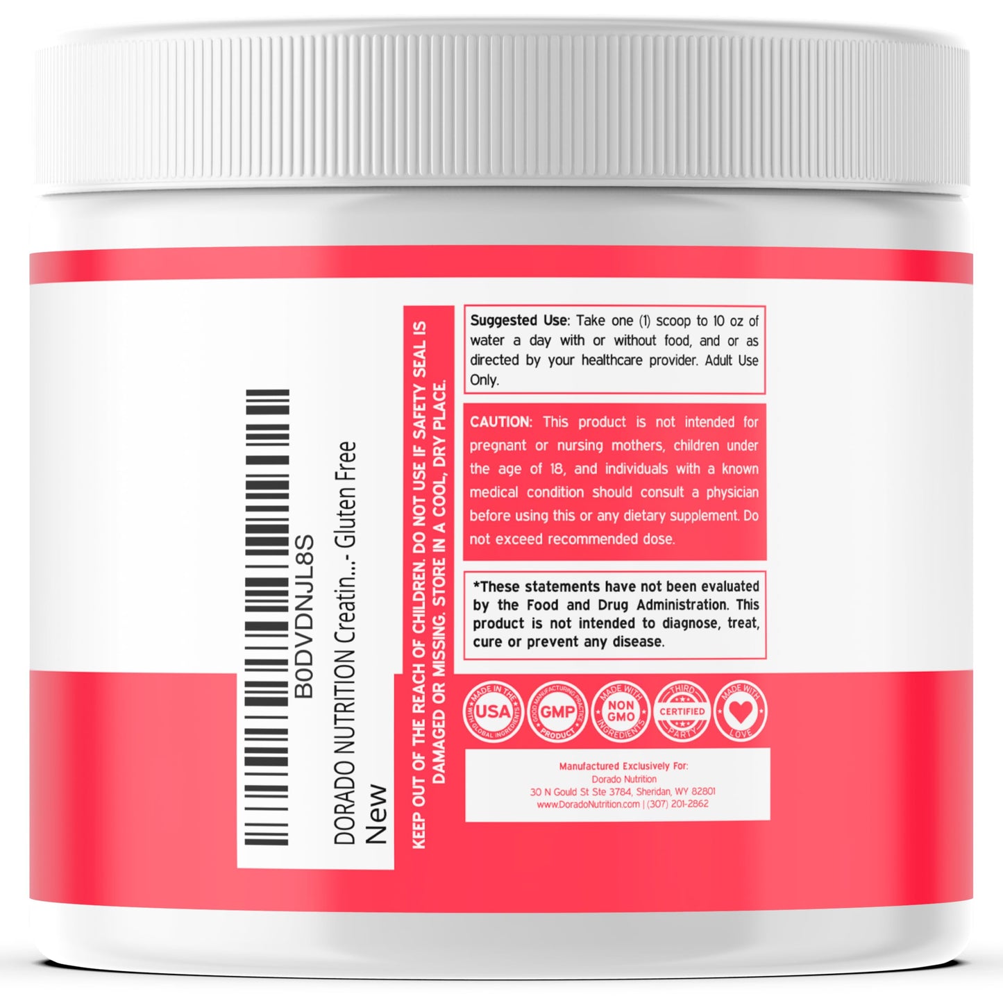 DORADO NUTRITION Creatine Monohydrate Powder 11.64 Ounce