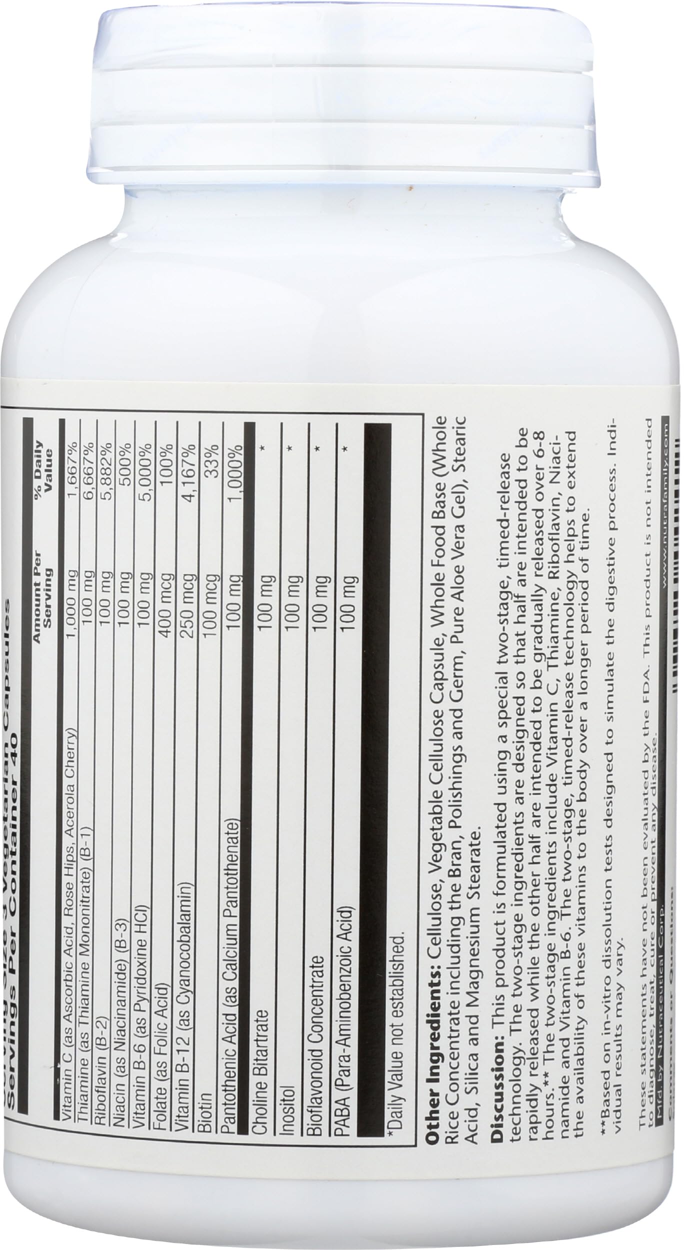 Solaray TwoStage Mega-B-Stress VegCaps 120